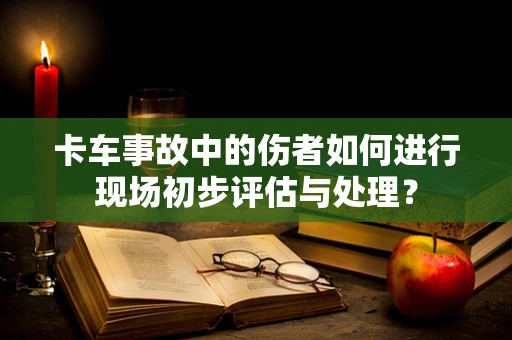 卡车事故中的伤者如何进行现场初步评估与处理？