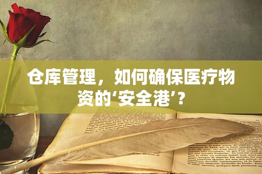 仓库管理，如何确保医疗物资的‘安全港’？