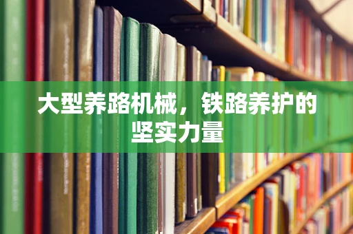 大型养路机械，铁路养护的坚实力量