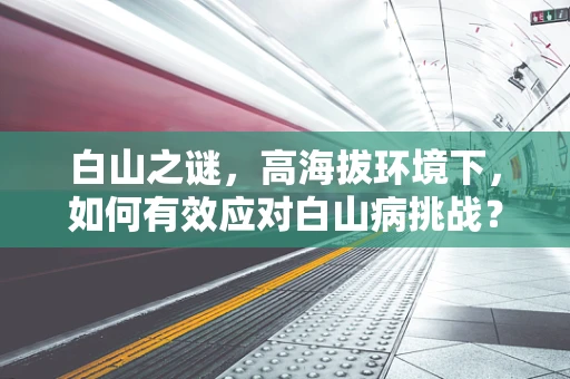 白山之谜，高海拔环境下，如何有效应对白山病挑战？