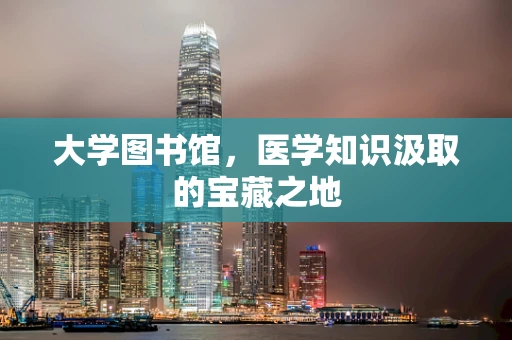 大学图书馆，医学知识汲取的宝藏之地