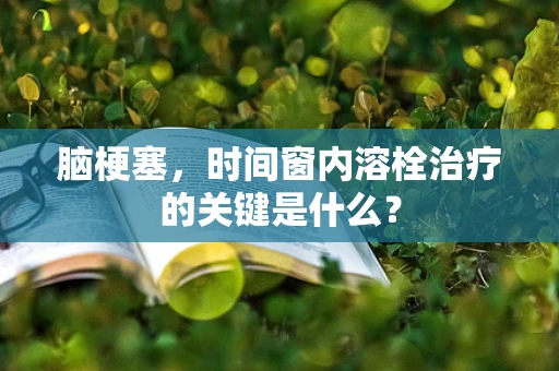 脑梗塞，时间窗内溶栓治疗的关键是什么？