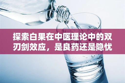 探索白果在中医理论中的双刃剑效应，是良药还是隐忧？