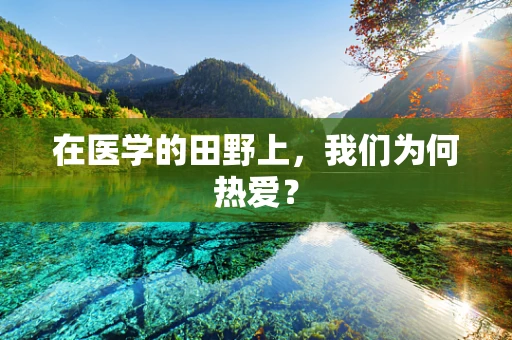 在医学的田野上，我们为何热爱？