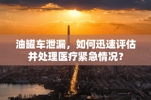油罐车泄漏，如何迅速评估并处理医疗紧急情况？