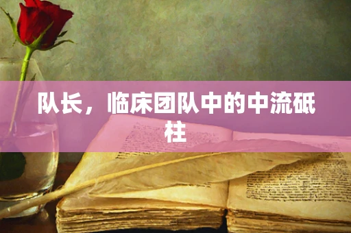 队长，临床团队中的中流砥柱