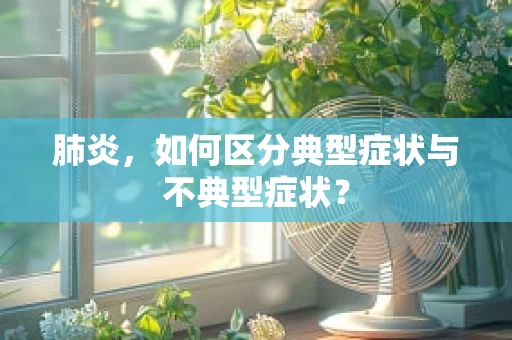 肺炎，如何区分典型症状与不典型症状？