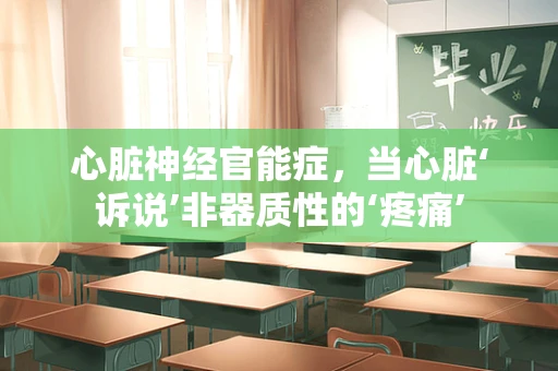 心脏神经官能症，当心脏‘诉说’非器质性的‘疼痛’