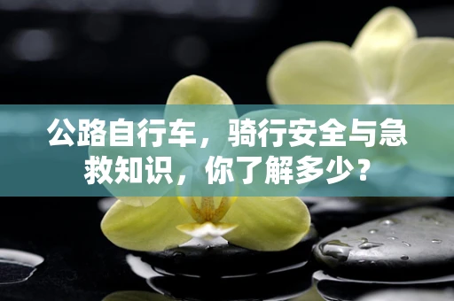 公路自行车，骑行安全与急救知识，你了解多少？