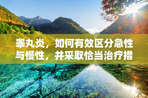 睾丸炎，如何有效区分急性与慢性，并采取恰当治疗措施？