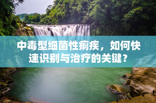 中毒型细菌性痢疾，如何快速识别与治疗的关键？