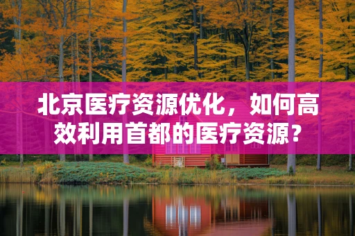 北京医疗资源优化，如何高效利用首都的医疗资源？