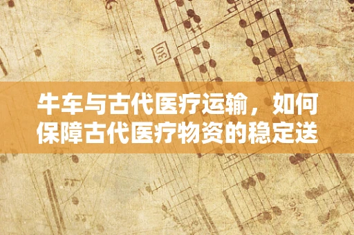 牛车与古代医疗运输，如何保障古代医疗物资的稳定送达？