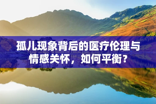孤儿现象背后的医疗伦理与情感关怀，如何平衡？