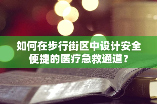如何在步行街区中设计安全便捷的医疗急救通道？