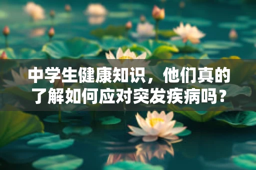 中学生健康知识，他们真的了解如何应对突发疾病吗？