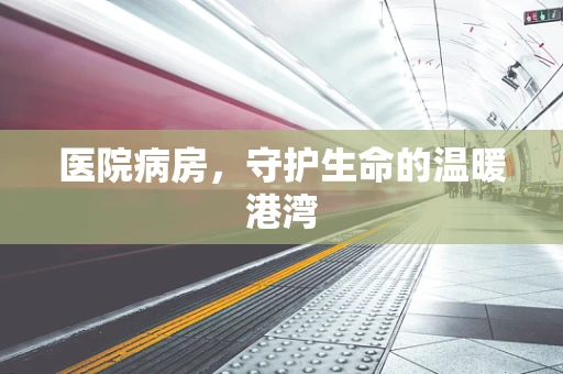 医院病房，守护生命的温暖港湾