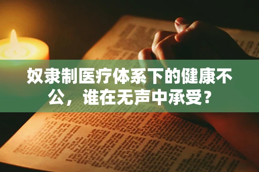 奴隶制医疗体系下的健康不公，谁在无声中承受？