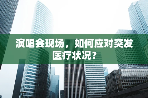演唱会现场，如何应对突发医疗状况？