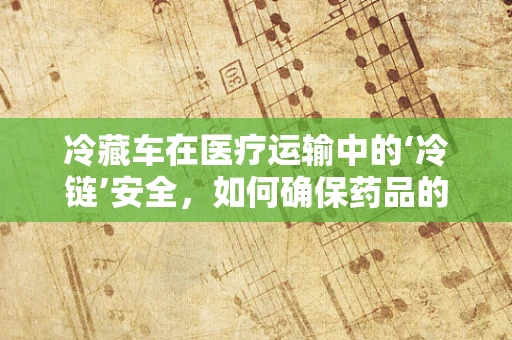 冷藏车在医疗运输中的‘冷链’安全，如何确保药品的恒温稳定性？
