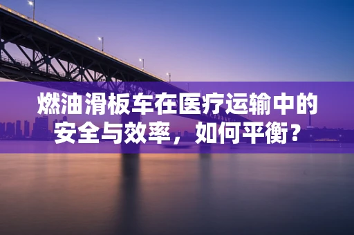 燃油滑板车在医疗运输中的安全与效率，如何平衡？