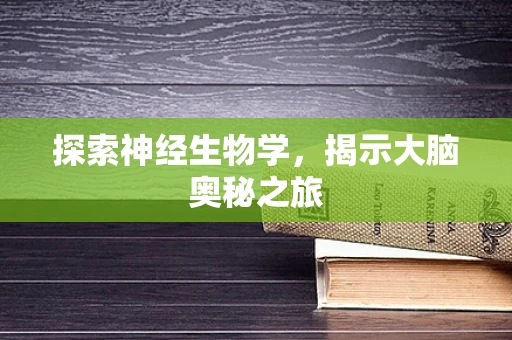 探索神经生物学，揭示大脑奥秘之旅