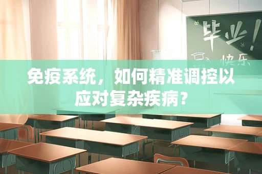免疫系统，如何精准调控以应对复杂疾病？
