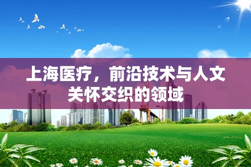 上海医疗，前沿技术与人文关怀交织的领域