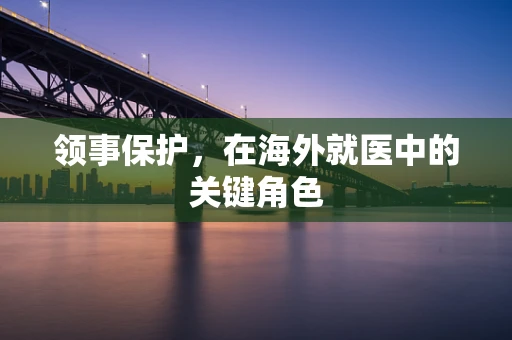 领事保护，在海外就医中的关键角色