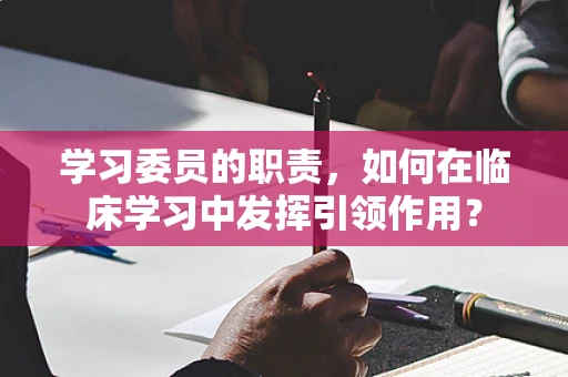 学习委员的职责，如何在临床学习中发挥引领作用？