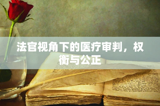 法官视角下的医疗审判，权衡与公正