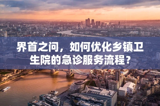 界首之问，如何优化乡镇卫生院的急诊服务流程？