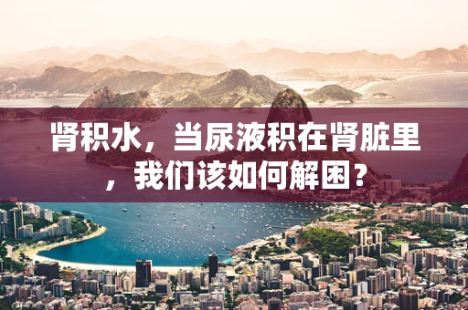 肾积水，当尿液积在肾脏里，我们该如何解困？