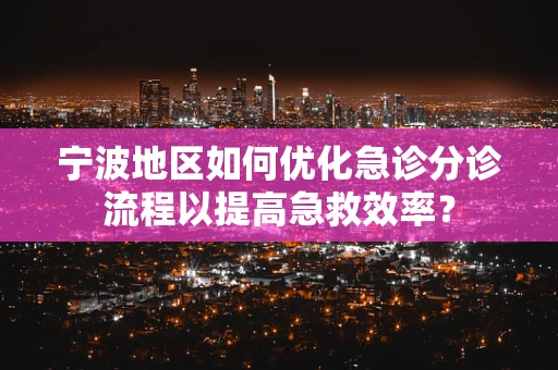 宁波地区如何优化急诊分诊流程以提高急救效率？