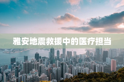 雅安地震救援中的医疗担当