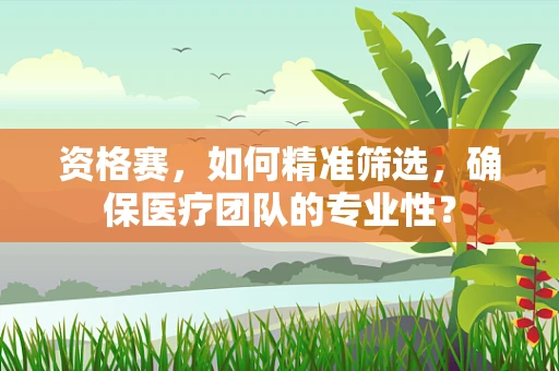 资格赛，如何精准筛选，确保医疗团队的专业性？