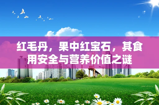 红毛丹，果中红宝石，其食用安全与营养价值之谜