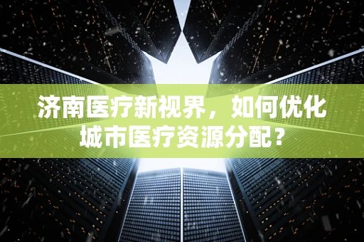 济南医疗新视界，如何优化城市医疗资源分配？