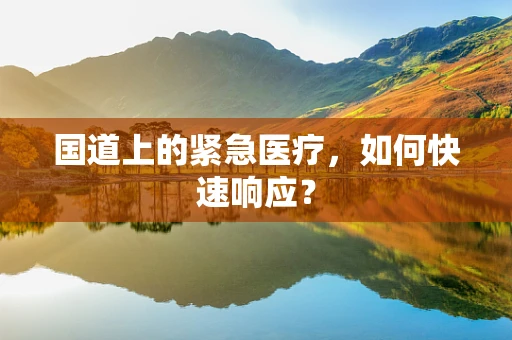 国道上的紧急医疗，如何快速响应？