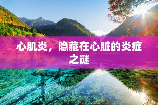 心肌炎，隐藏在心脏的炎症之谜