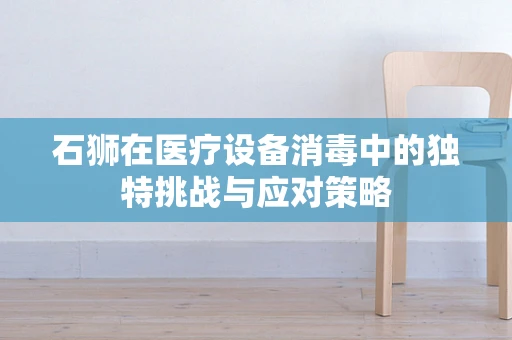 石狮在医疗设备消毒中的独特挑战与应对策略