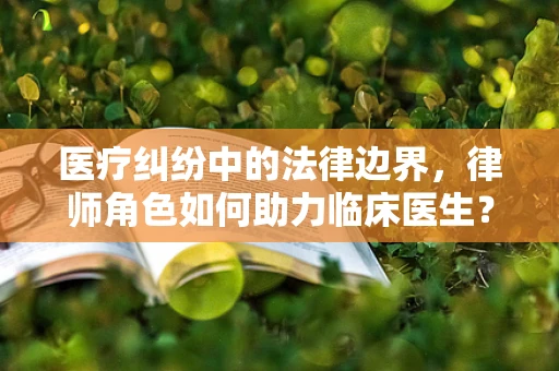 医疗纠纷中的法律边界，律师角色如何助力临床医生？