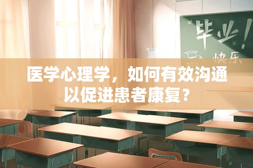 医学心理学，如何有效沟通以促进患者康复？