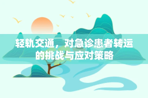 轻轨交通，对急诊患者转运的挑战与应对策略