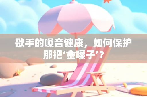 歌手的嗓音健康，如何保护那把‘金嗓子’？