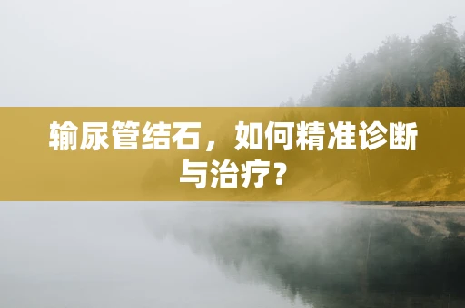 输尿管结石，如何精准诊断与治疗？
