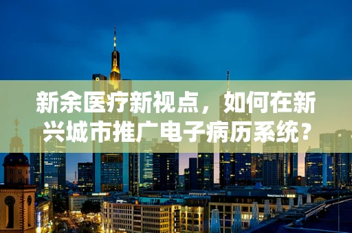 新余医疗新视点，如何在新兴城市推广电子病历系统？