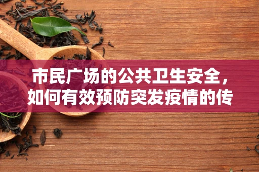 市民广场的公共卫生安全，如何有效预防突发疫情的传播？