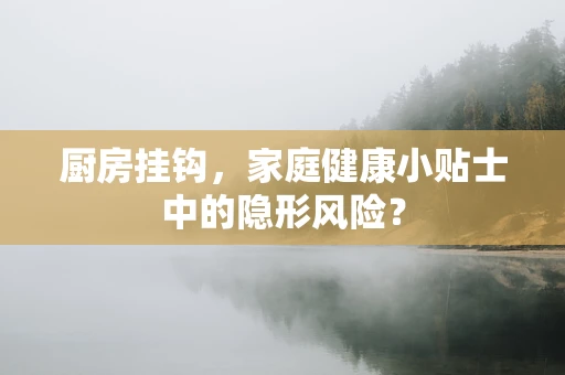 厨房挂钩，家庭健康小贴士中的隐形风险？