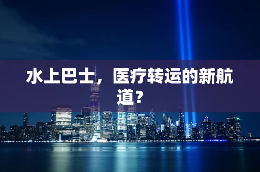 水上巴士，医疗转运的新航道？